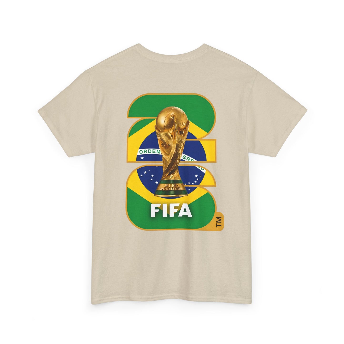 Brazil 2026 FIFA World Cup Fan Edition – Front Crest & Championship Back Graphic T‑Shirt