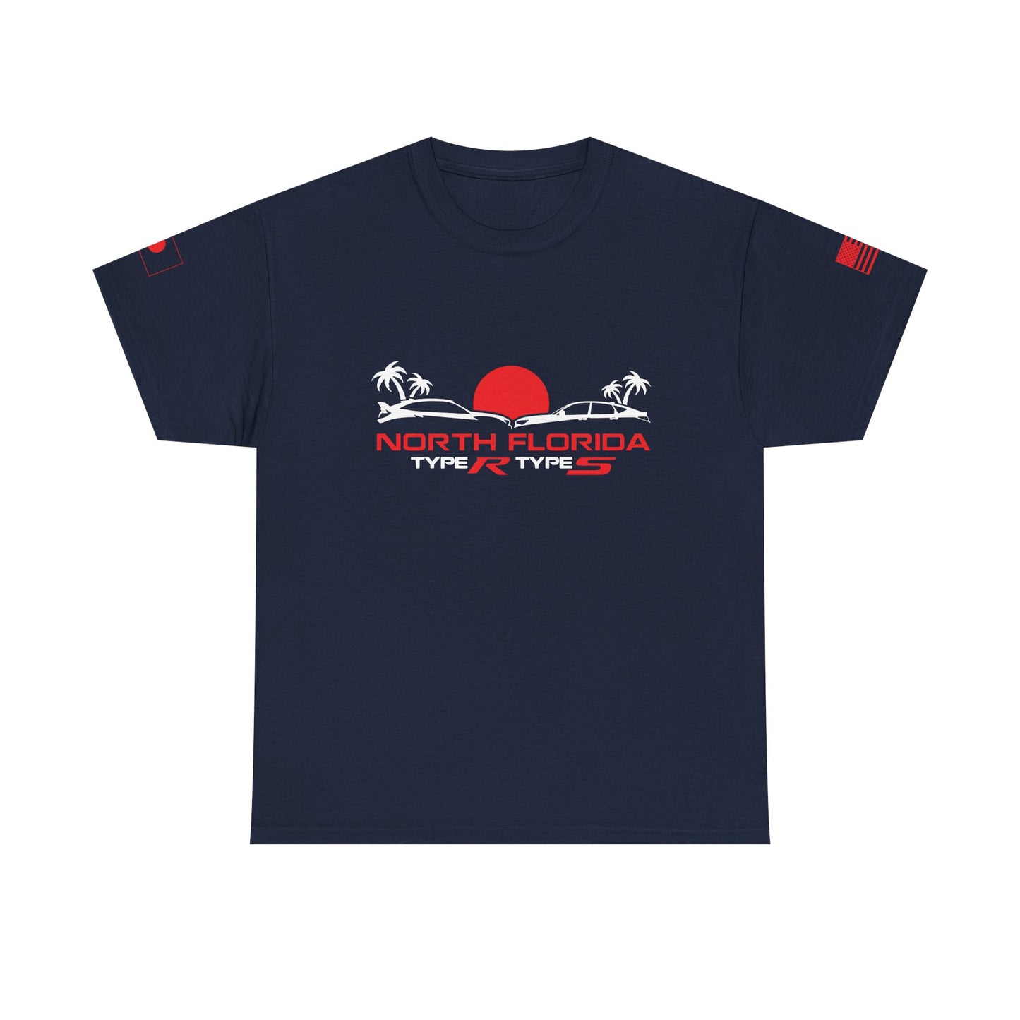 North Florida Type R Types T-Shirt — Retro Sunset Palm Beach Car Tee