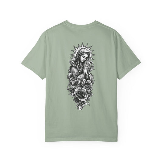 Madonna & Roses Gothic Religious Graphic Tee