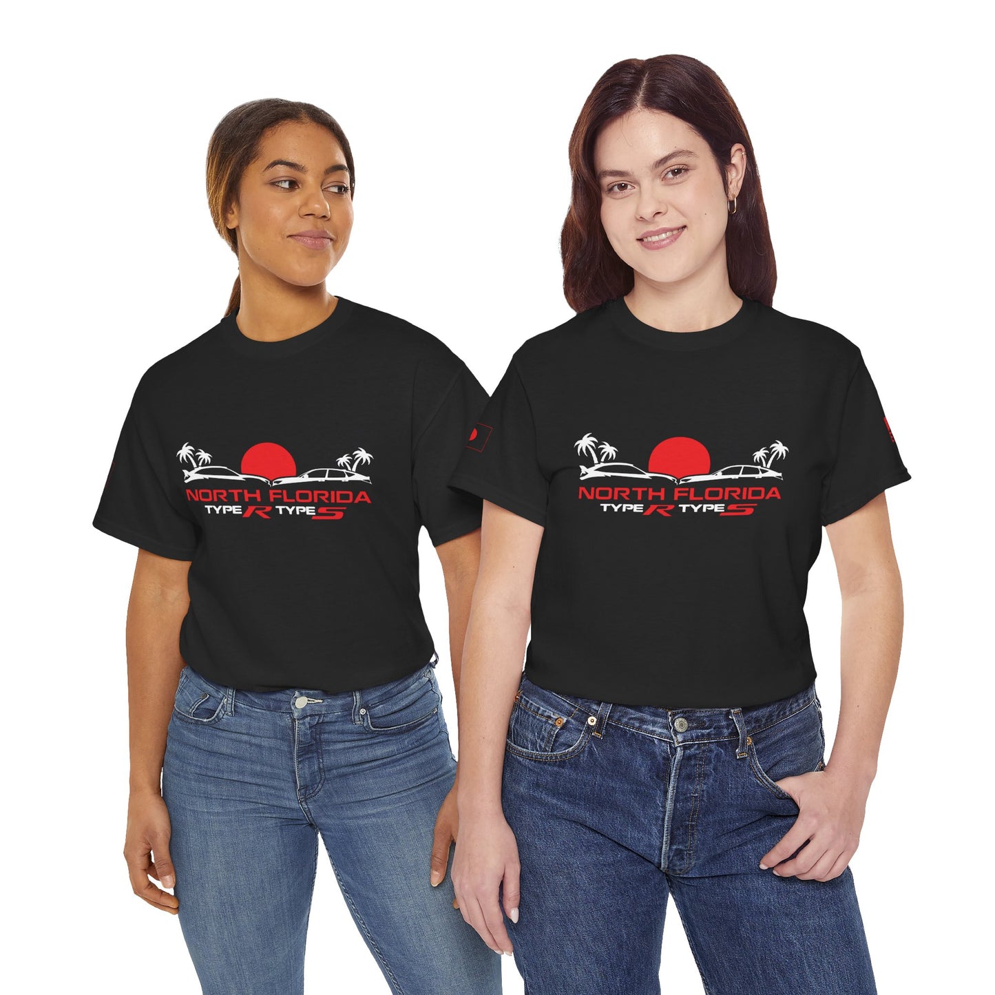 North Florida Type R Types T-Shirt — Retro Sunset Palm Beach Car Tee