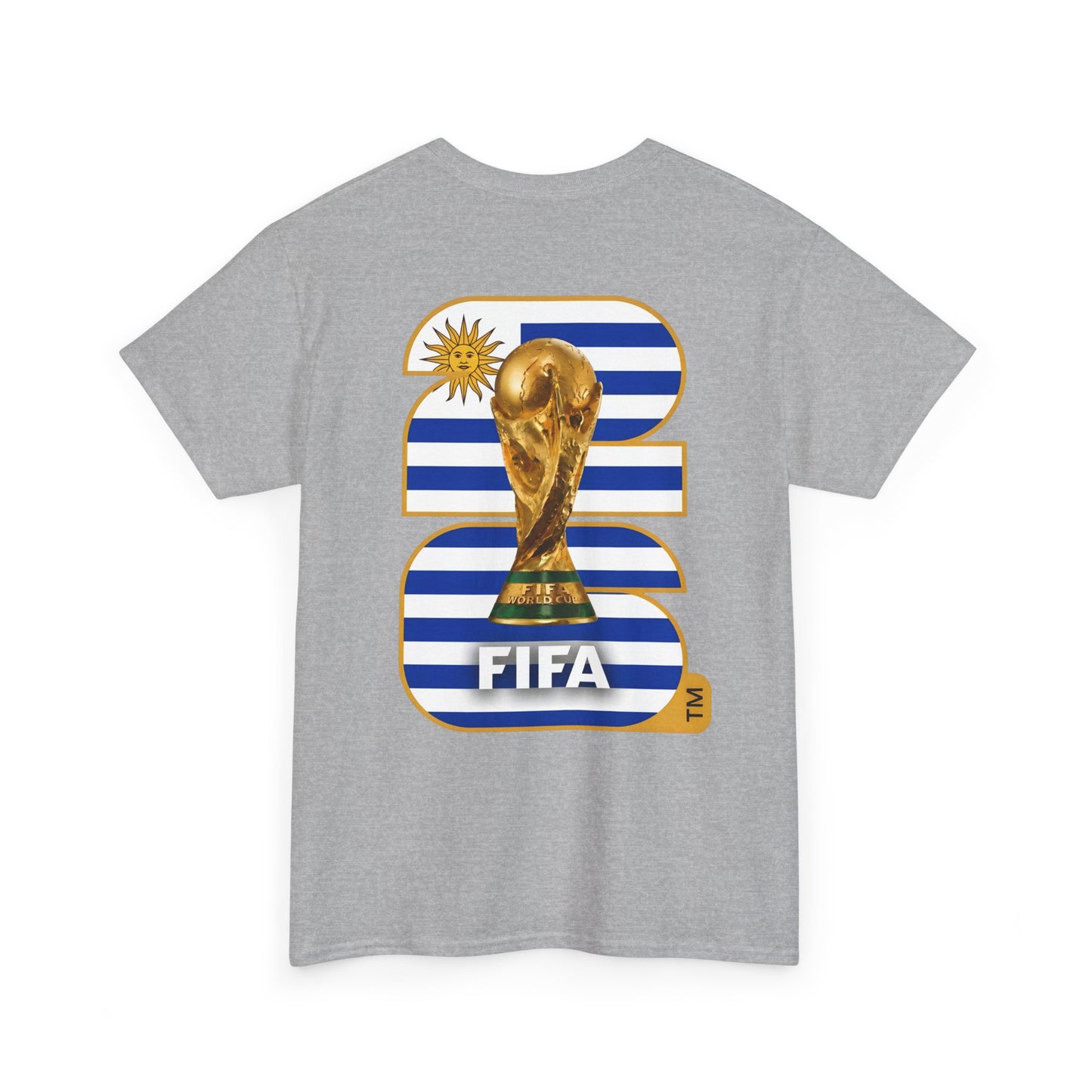 Uruguay 2026 FIFA World Cup Fan Edition – Front Crest & Championship Back Graphic T-Shirt