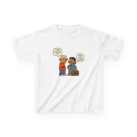 Can I Kick It? Kids T-Shirt – Retro Hip-Hop Best Friends Tee