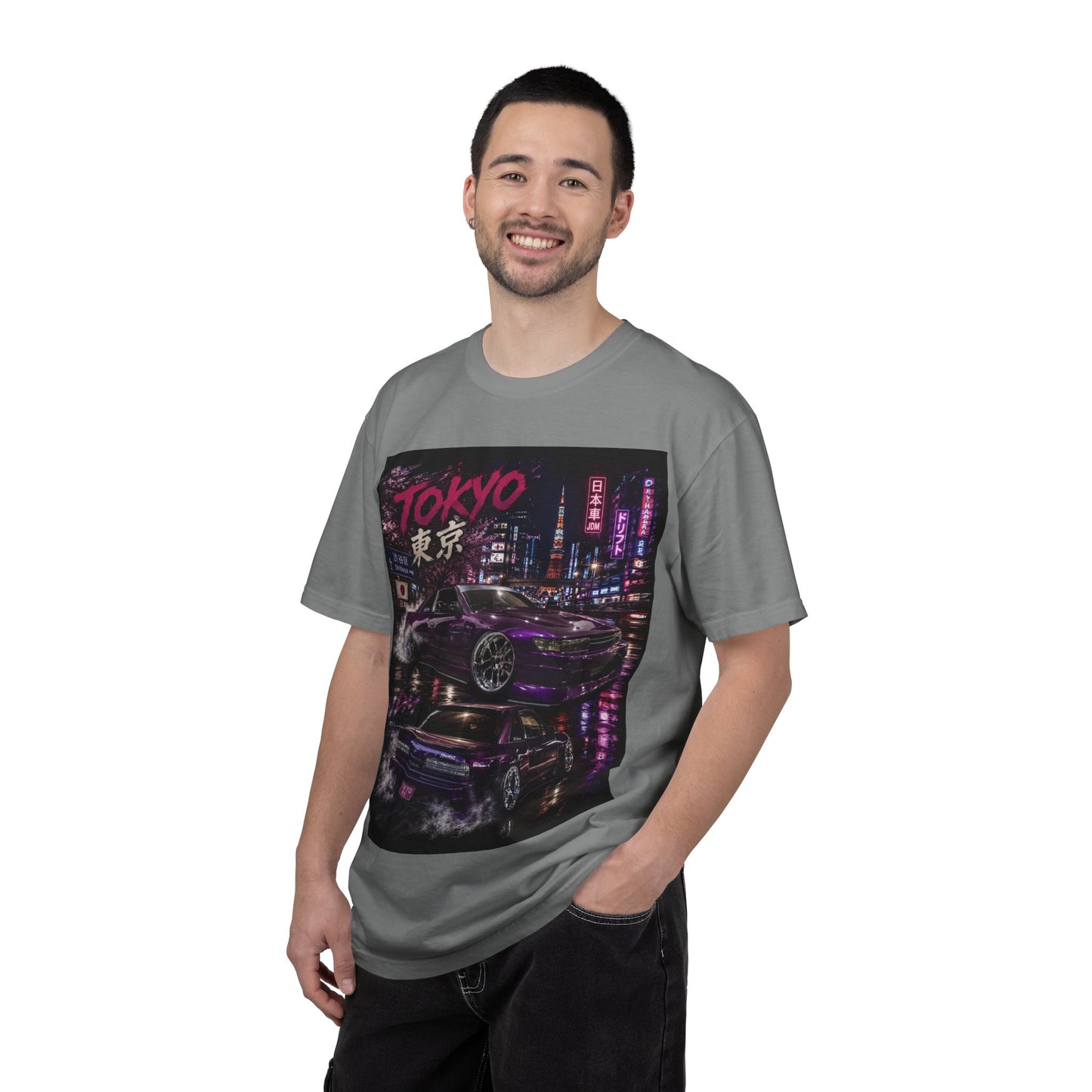 Tokyo Nightstreet Car T-Shirt — Neon JDM Retro Racing Tee
