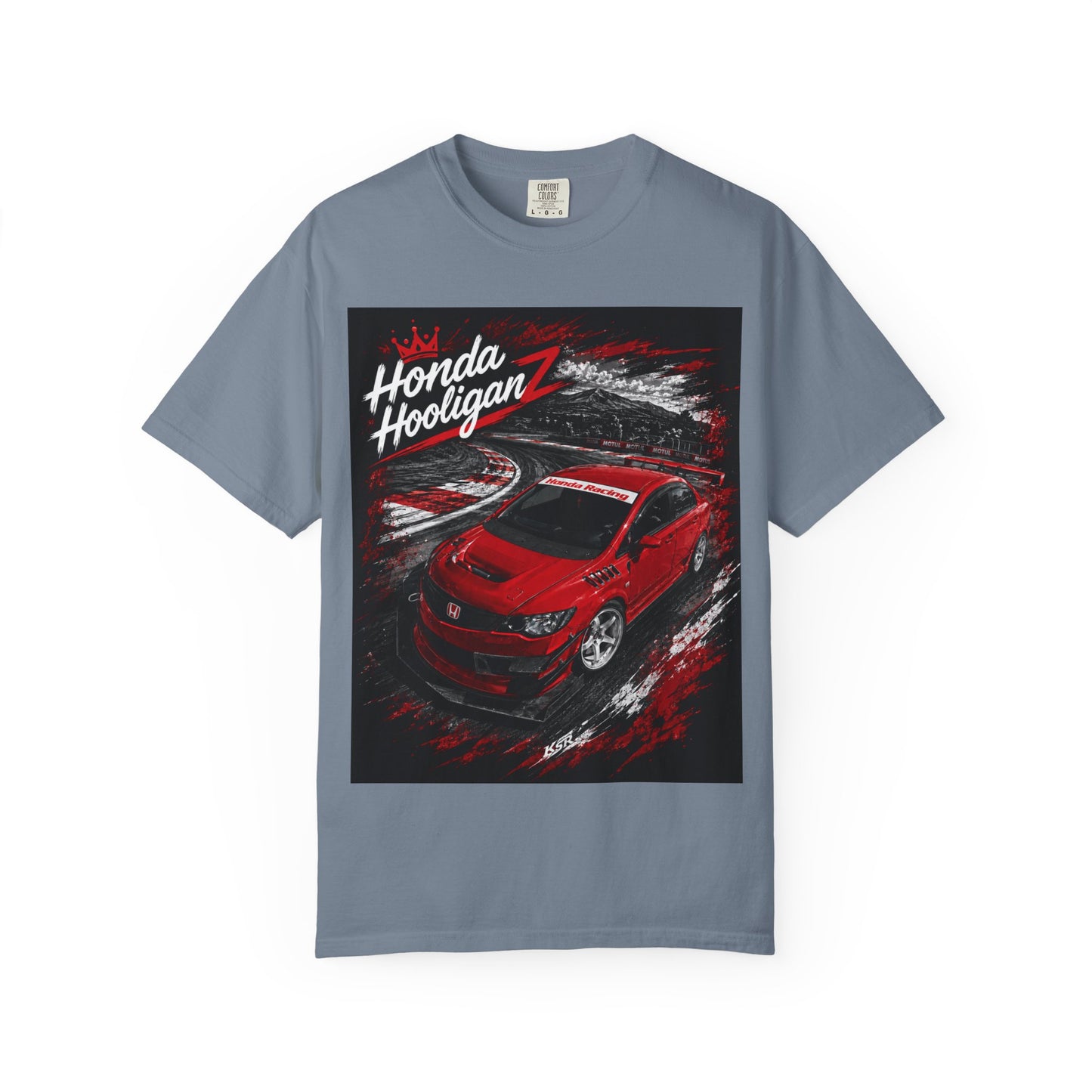 Honda HooliganZ T-Shirt — Red Sports Car Racing Graphic Tee