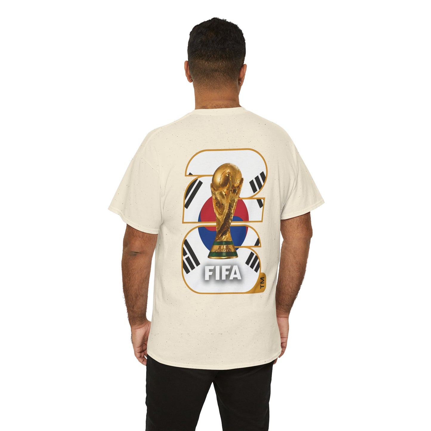 South Korea 2026 FIFA World Cup Fan Edition – Front Crest & Championship Back Graphic T-Shirt