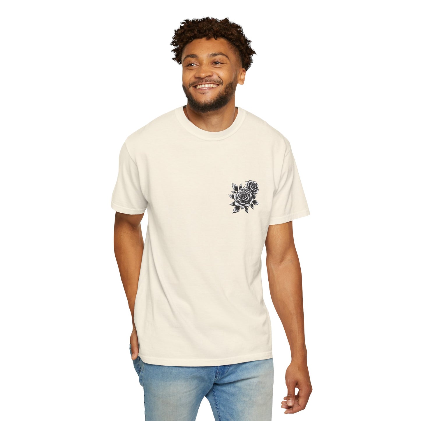 T-Shirt - Vintage Virgin Mary & Roses Graphic Tee