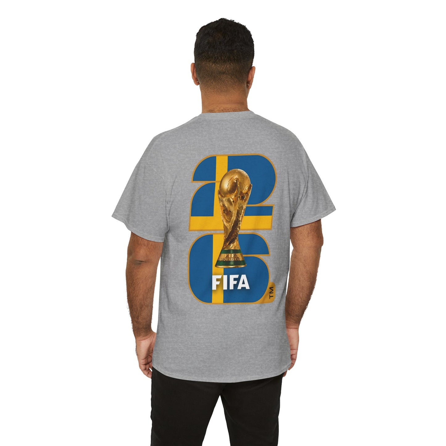 Sweden 2026 FIFA World Cup Fan Edition – Front Crest & Championship Back Graphic T-Shirt