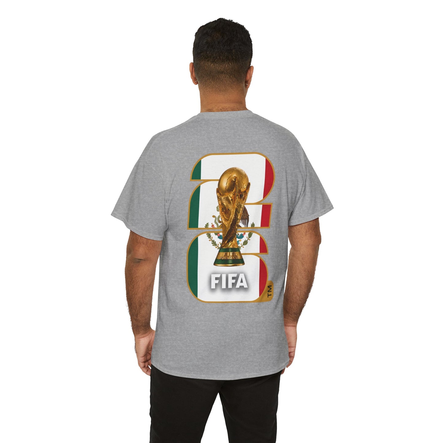 Mexico 2026 FIFA World Cup Fan Edition – Front Crest & Championship Back Graphic T-Shirt