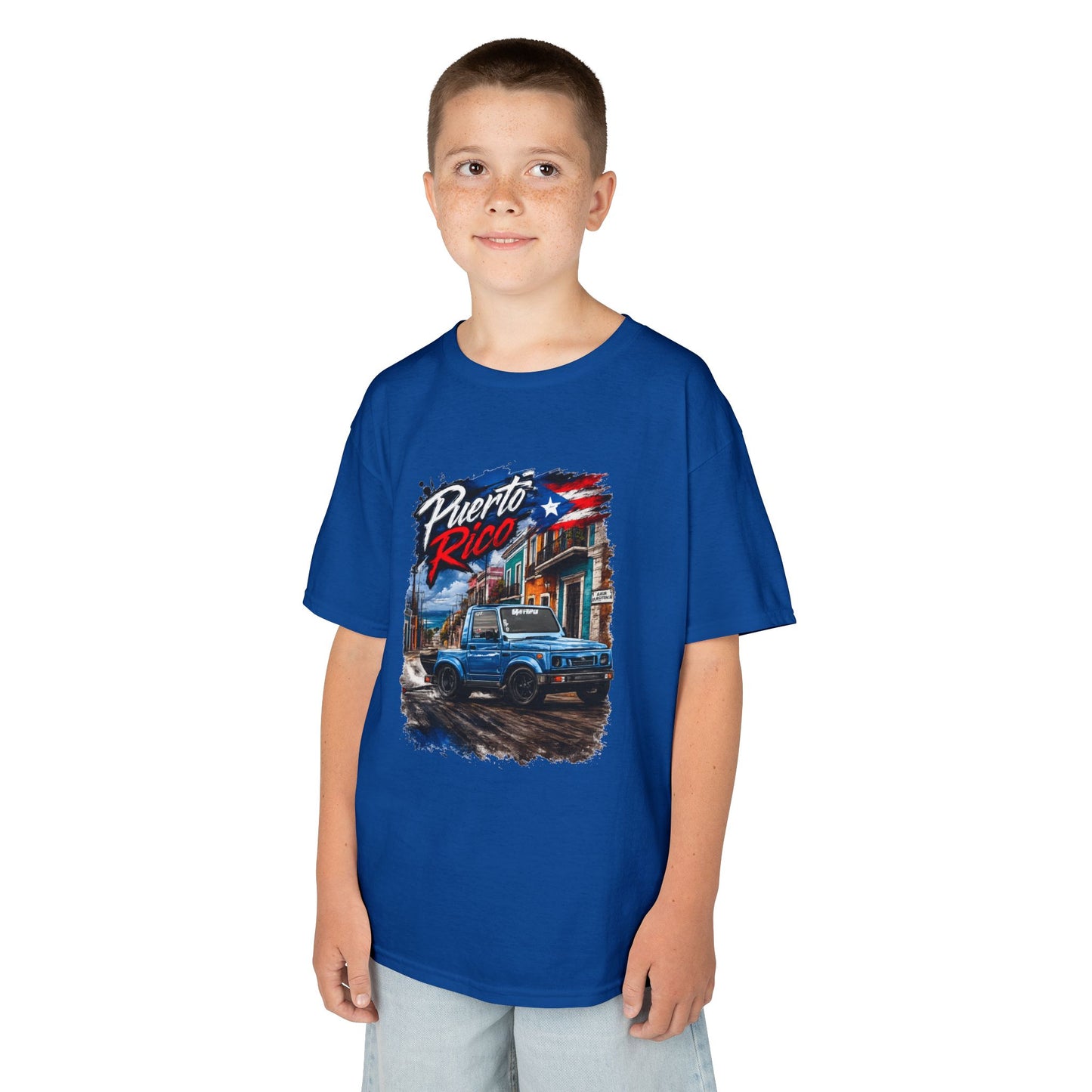Kids T‑Shirt — Puerto Rico Vintage Suzuki (Puerto Rico & flag)
