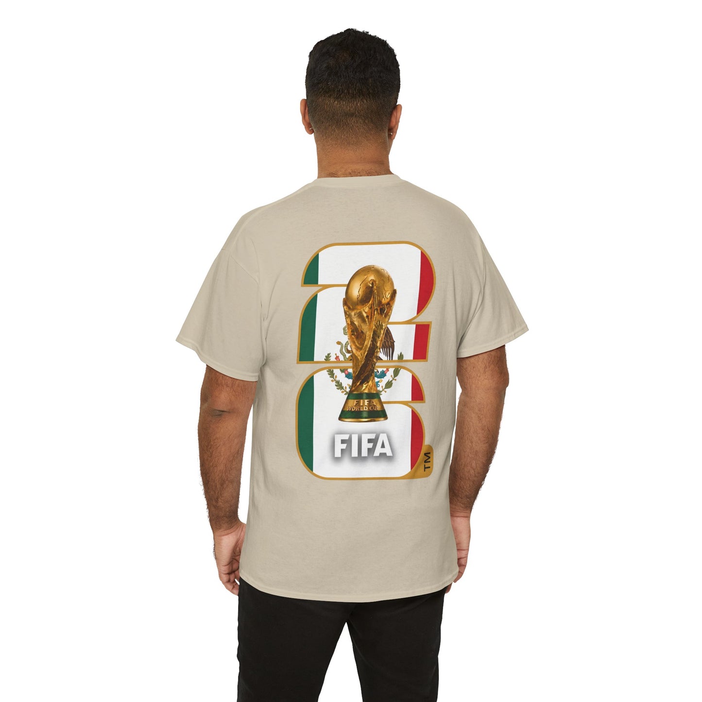 Mexico 2026 FIFA World Cup Fan Edition – Front Crest & Championship Back Graphic T-Shirt