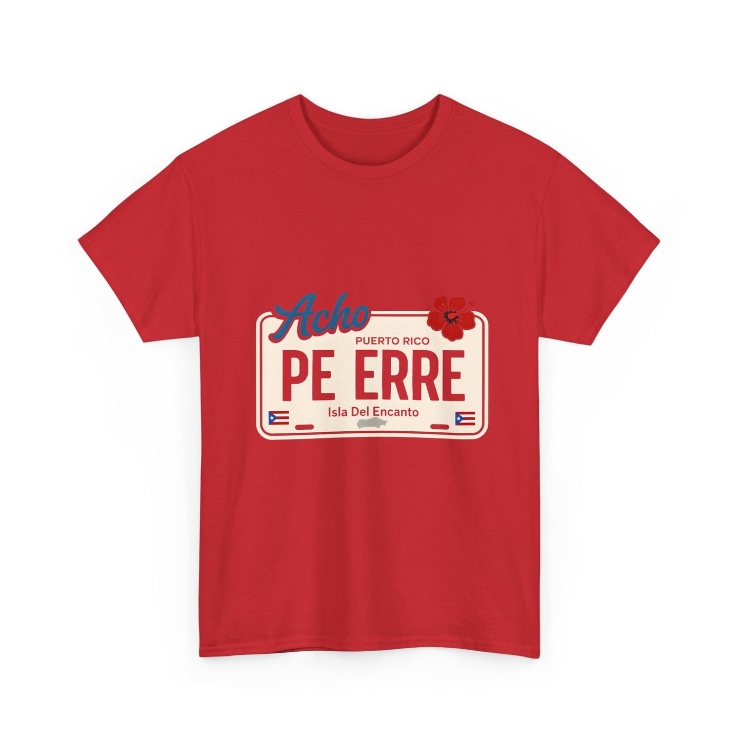 Acho PE ERRE Puerto Rico License Plate Tee — Isla Del Encanto Pride Shirt