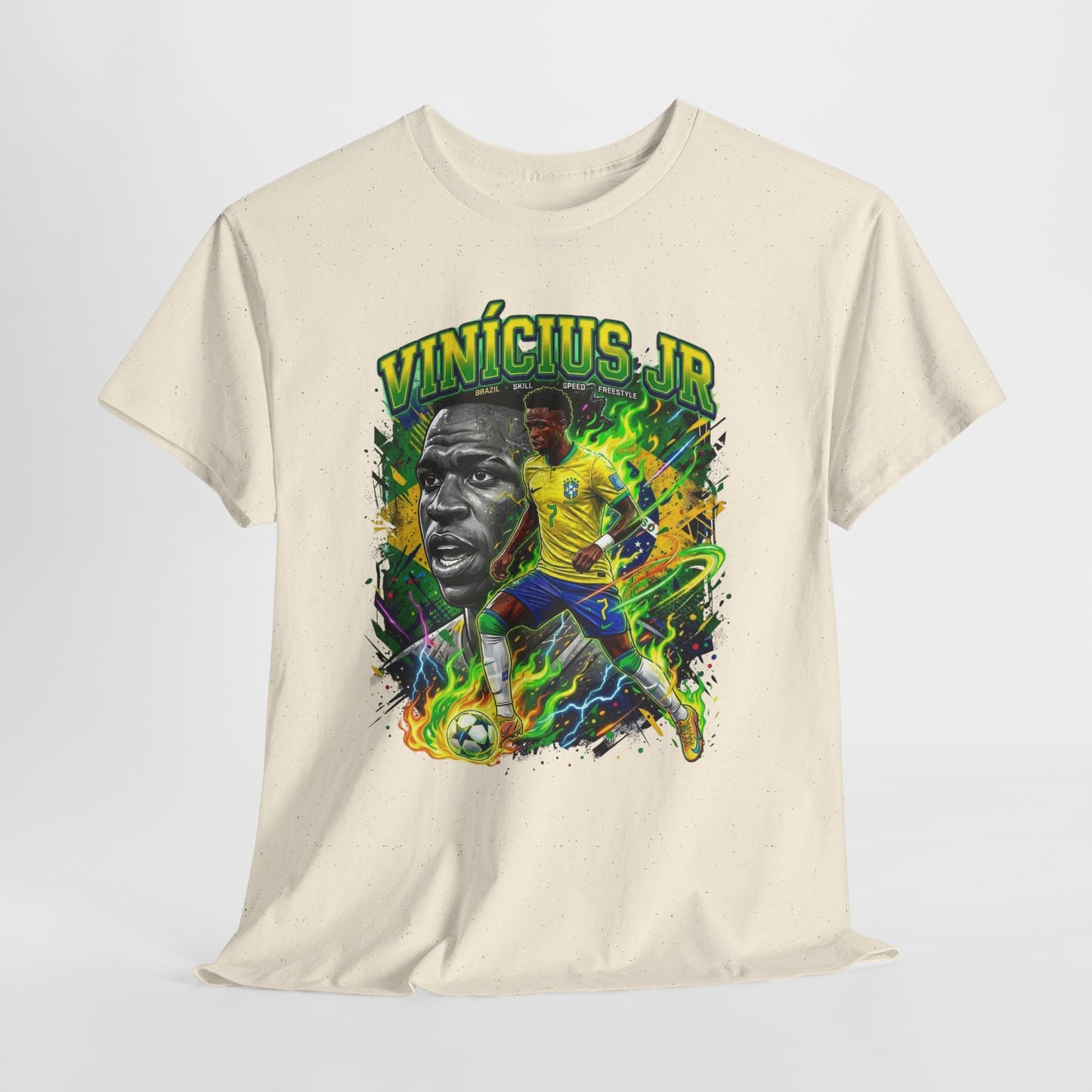 Vinícius Jr. #7 – Brazilian Fire T-Shirt