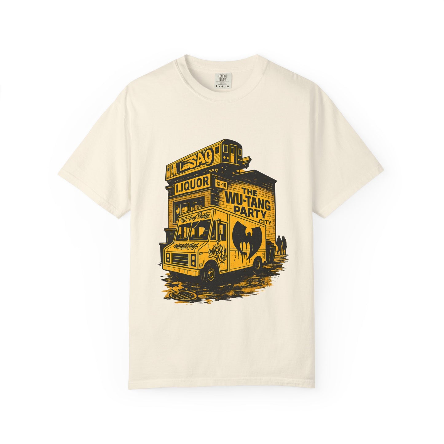 Wu-Tang Party Van Street Art T-Shirt | Hip-Hop Graffiti Liquor Store Urban Graphic Tee