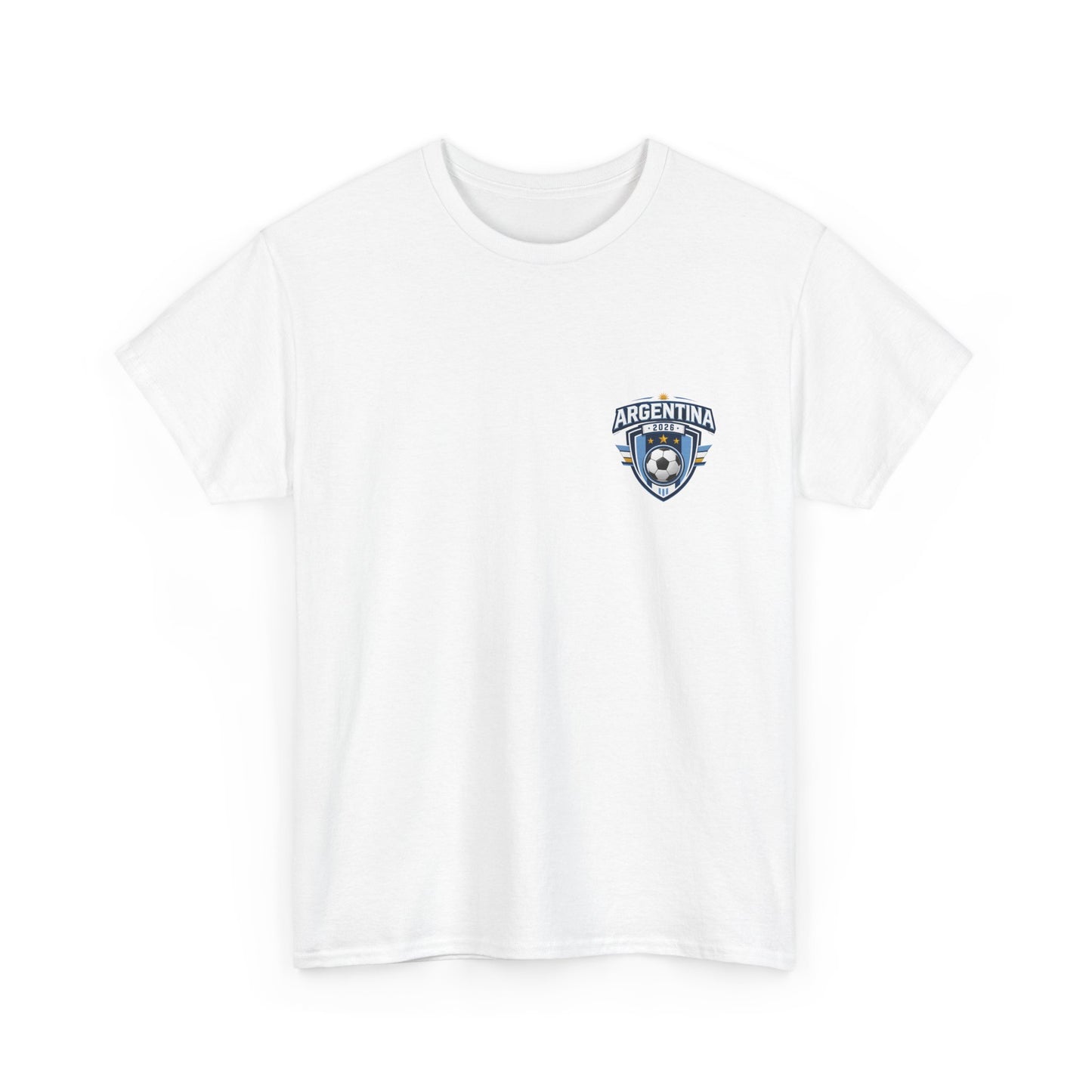 Argentina 2026 FIFA World Cup Fan Edition – Front Crest & Championship Back Graphic T-Shirt