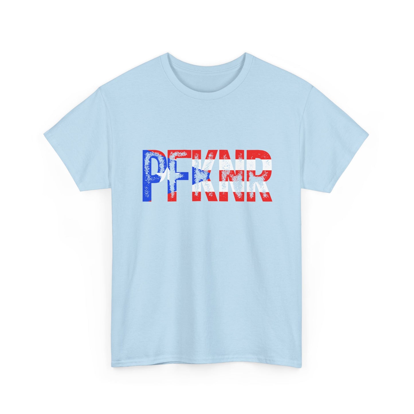 Patriotic 'PFW' Flag Graphic T-Shirt — Red White Blue Americana Tee