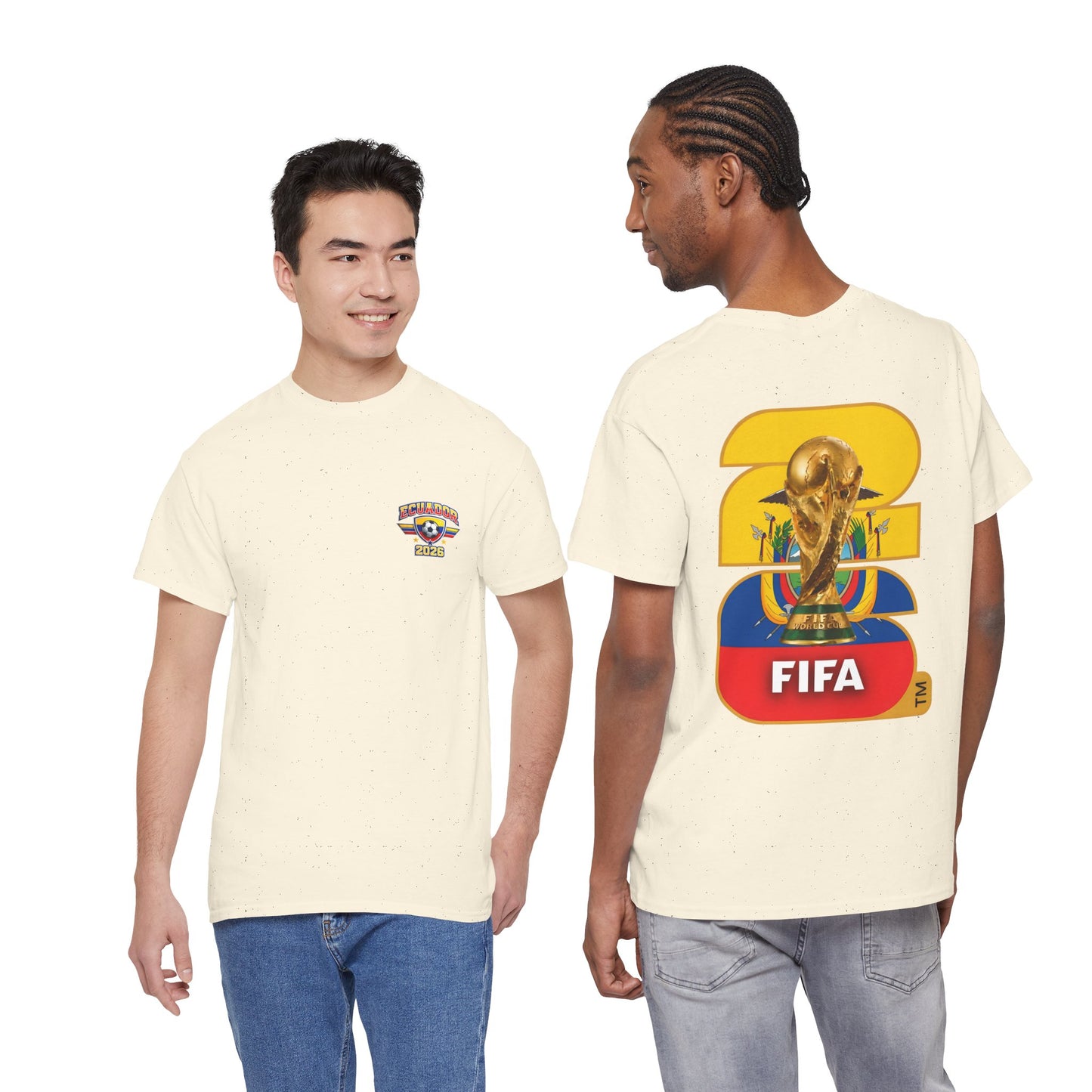 Ecuador 2026 FIFA World Cup Fan Edition – Front Crest & Championship Back Graphic T-Shirt