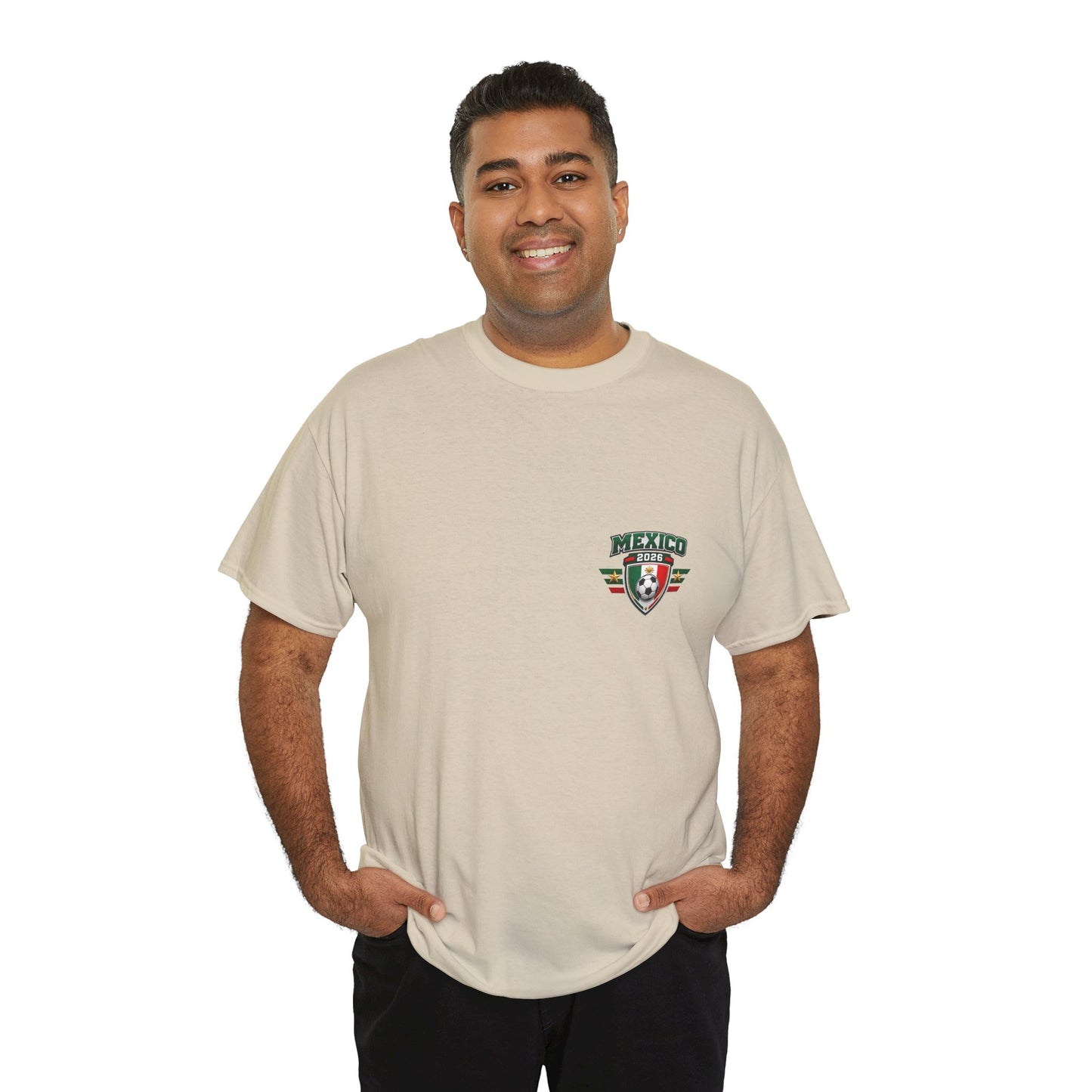 Mexico 2026 FIFA World Cup Fan Edition – Front Crest & Championship Back Graphic T-Shirt