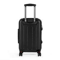 Heavy Artillery Camouflage Suitcase – Neon Logo Travel Luggage