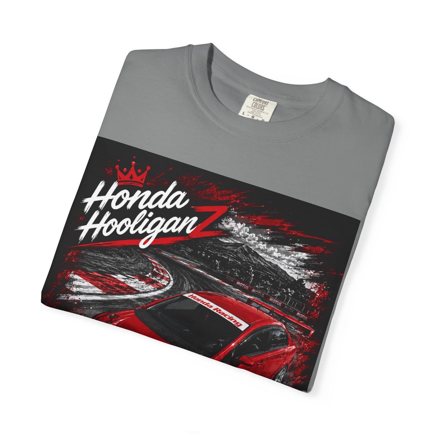 Honda HooliganZ T-Shirt — Red Sports Car Racing Graphic Tee