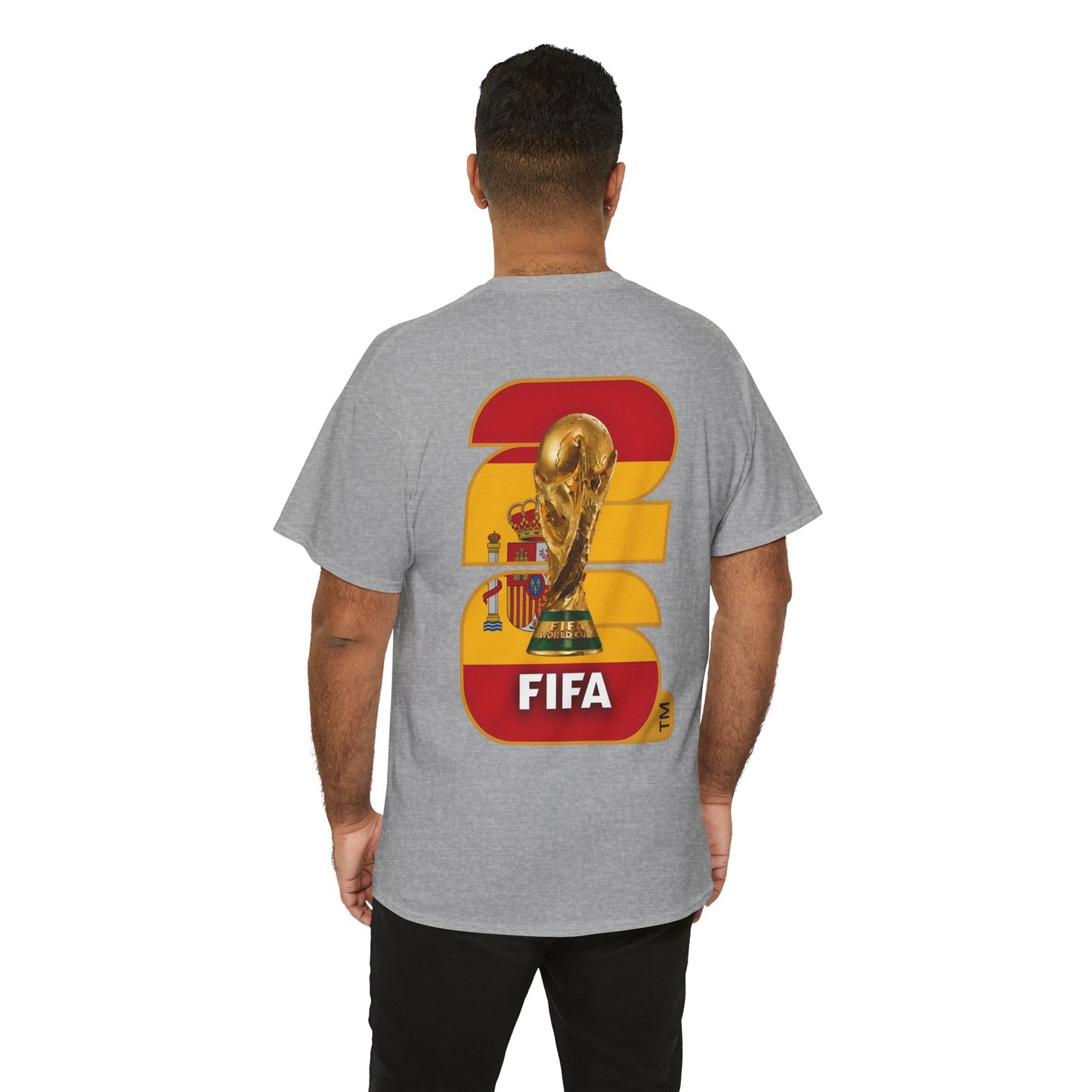 Spain 2026 FIFA World Cup Fan Edition – Front Crest & Championship Back Graphic T-Shirt