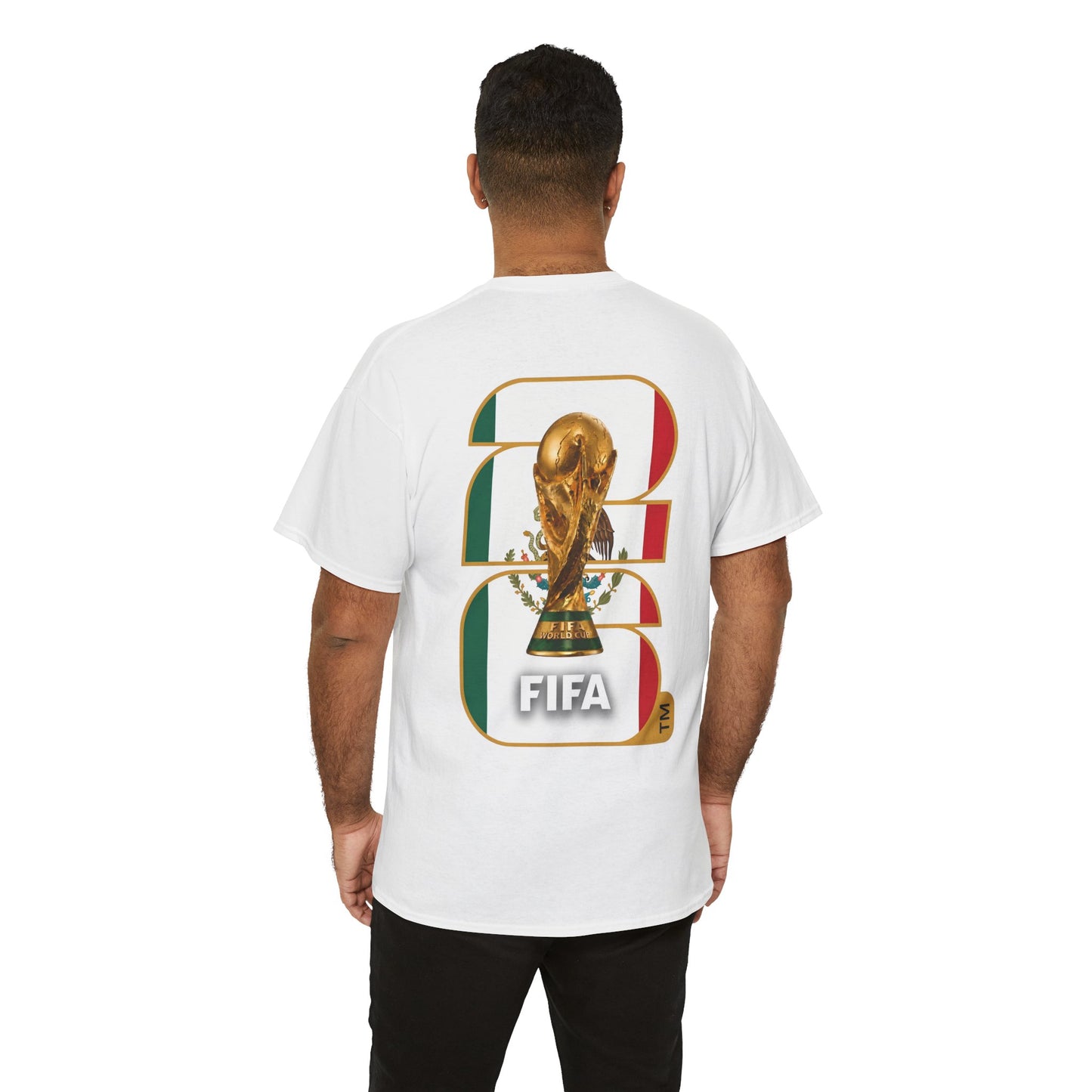 Mexico 2026 FIFA World Cup Fan Edition – Front Crest & Championship Back Graphic T-Shirt