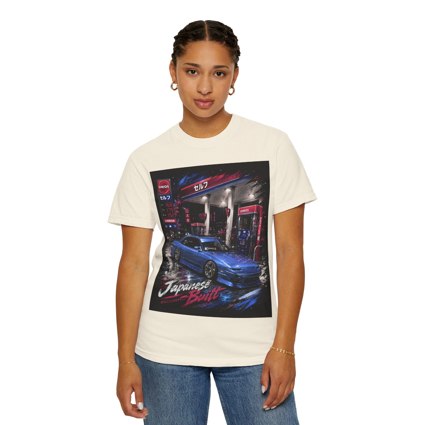 Japanese Built 240 Car T-Shirt — Retro Neon JDM Graphic