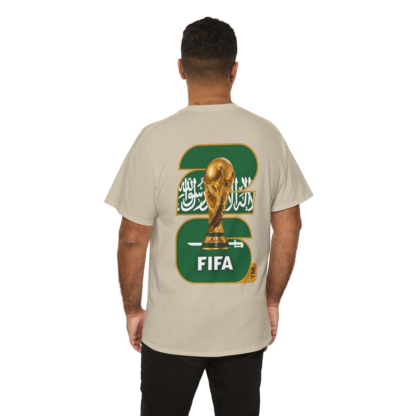 Saudi Arabia 2026 FIFA World Cup Fan Edition – Front Crest & Championship Back Graphic T‑Shirt