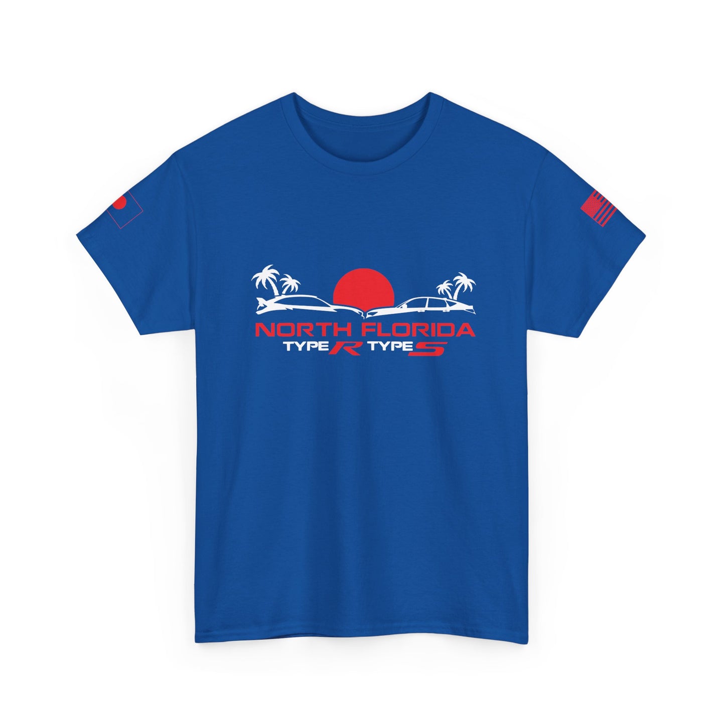 North Florida Type R Types T-Shirt — Retro Sunset Palm Beach Car Tee