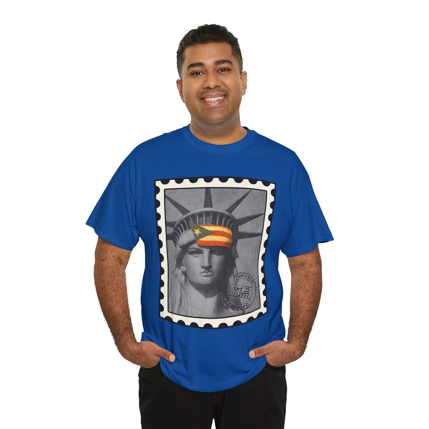Statue of Liberty Protest Tee — "Liberty Under Protest" Puerto Rican Heritage Shirt