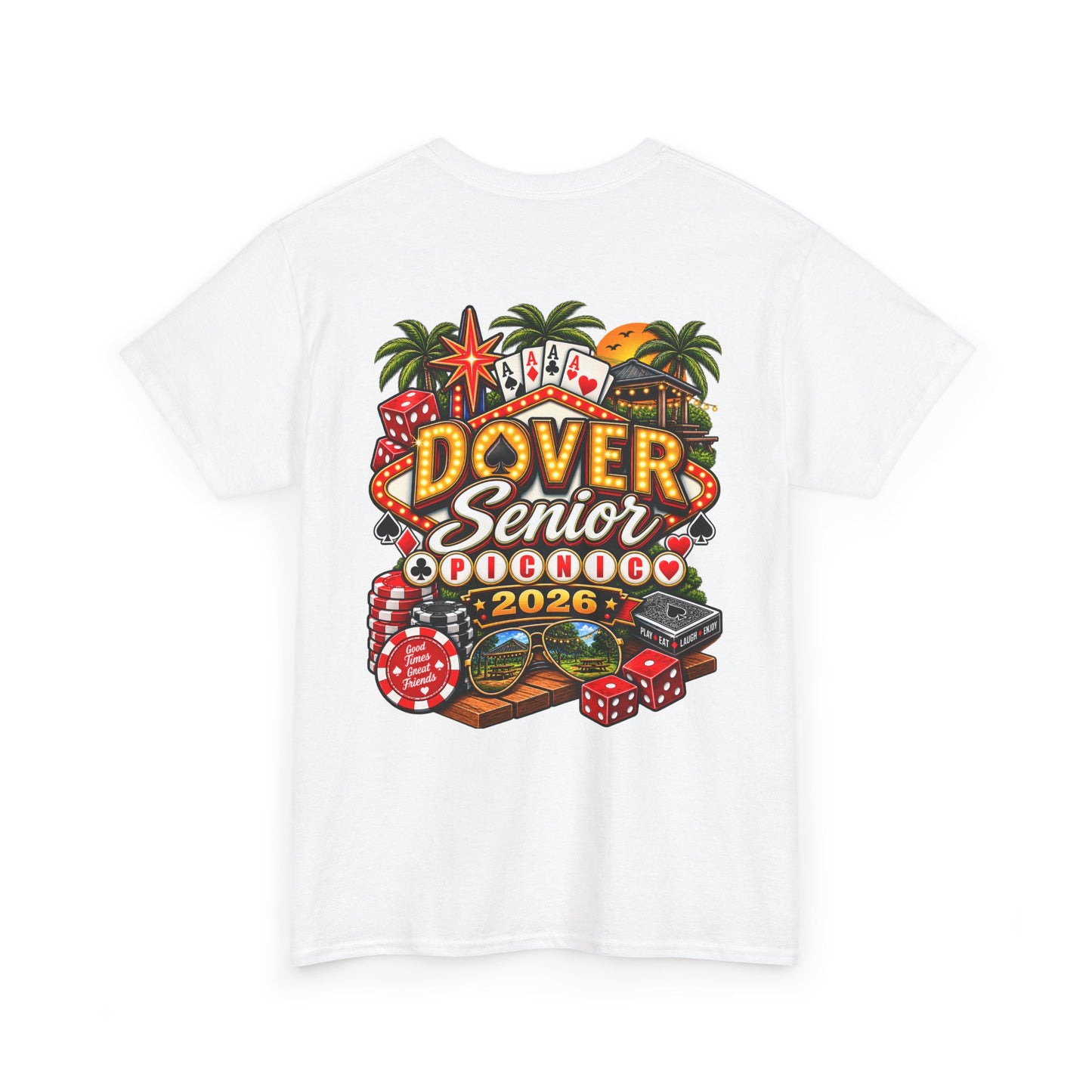 Dover Senior Picnic 2026 – Vegas Nights Casino-Inspired Event T-Shirt