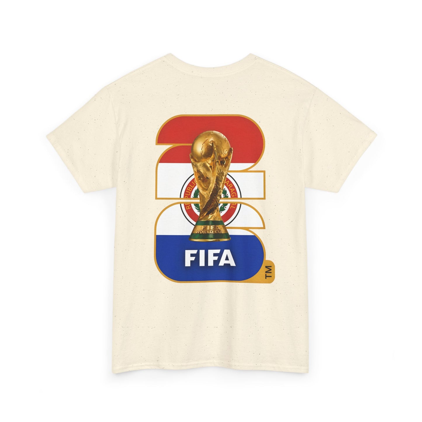 Paraguay 2026 FIFA World Cup Fan Edition – Front Crest & Championship Back Graphic T-Shirt