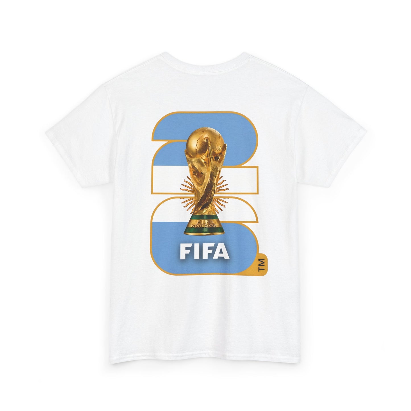 Argentina 2026 FIFA World Cup Fan Edition – Front Crest & Championship Back Graphic T-Shirt