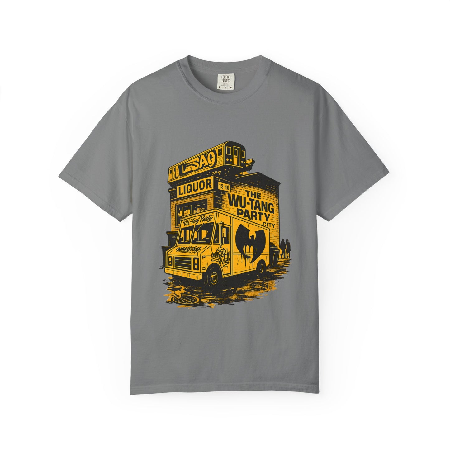 Wu-Tang Party Van Street Art T-Shirt | Hip-Hop Graffiti Liquor Store Urban Graphic Tee