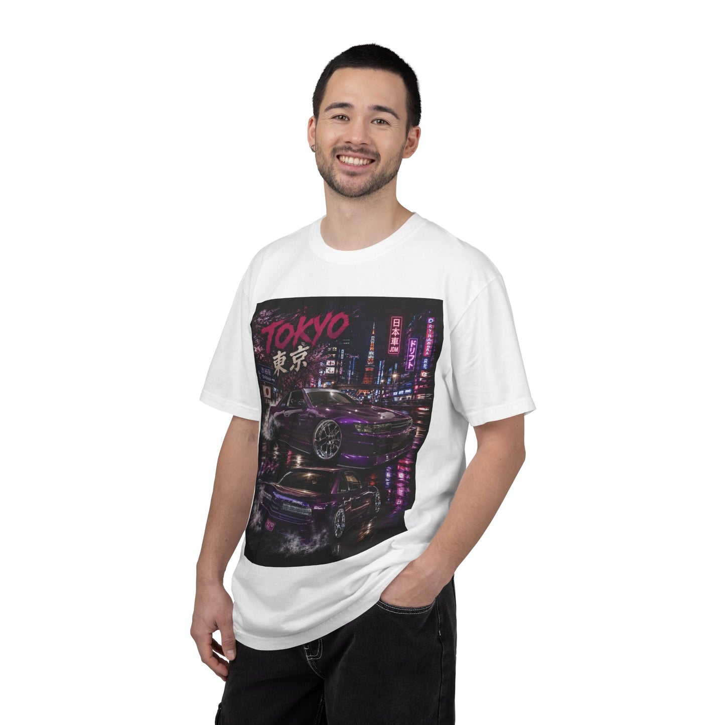 Tokyo Nightstreet Car T-Shirt — Neon JDM Retro Racing Tee