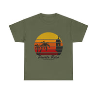 Puerto Rico Sunset T-Shirt – Isla Del Encanto Vintage Palm Tee