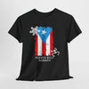 Puerto Rico Borikén Flag Tee — Taíno Petroglyph Heritage Vintage