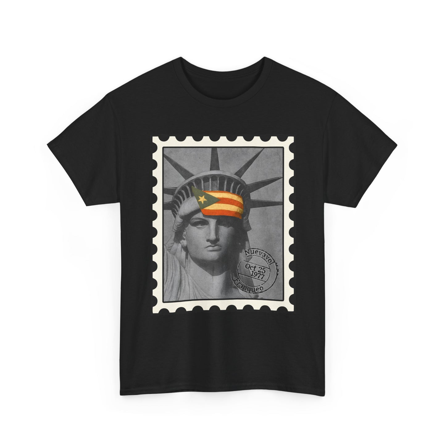 Statue of Liberty Protest Tee — "Liberty Under Protest" Puerto Rican Heritage Shirt