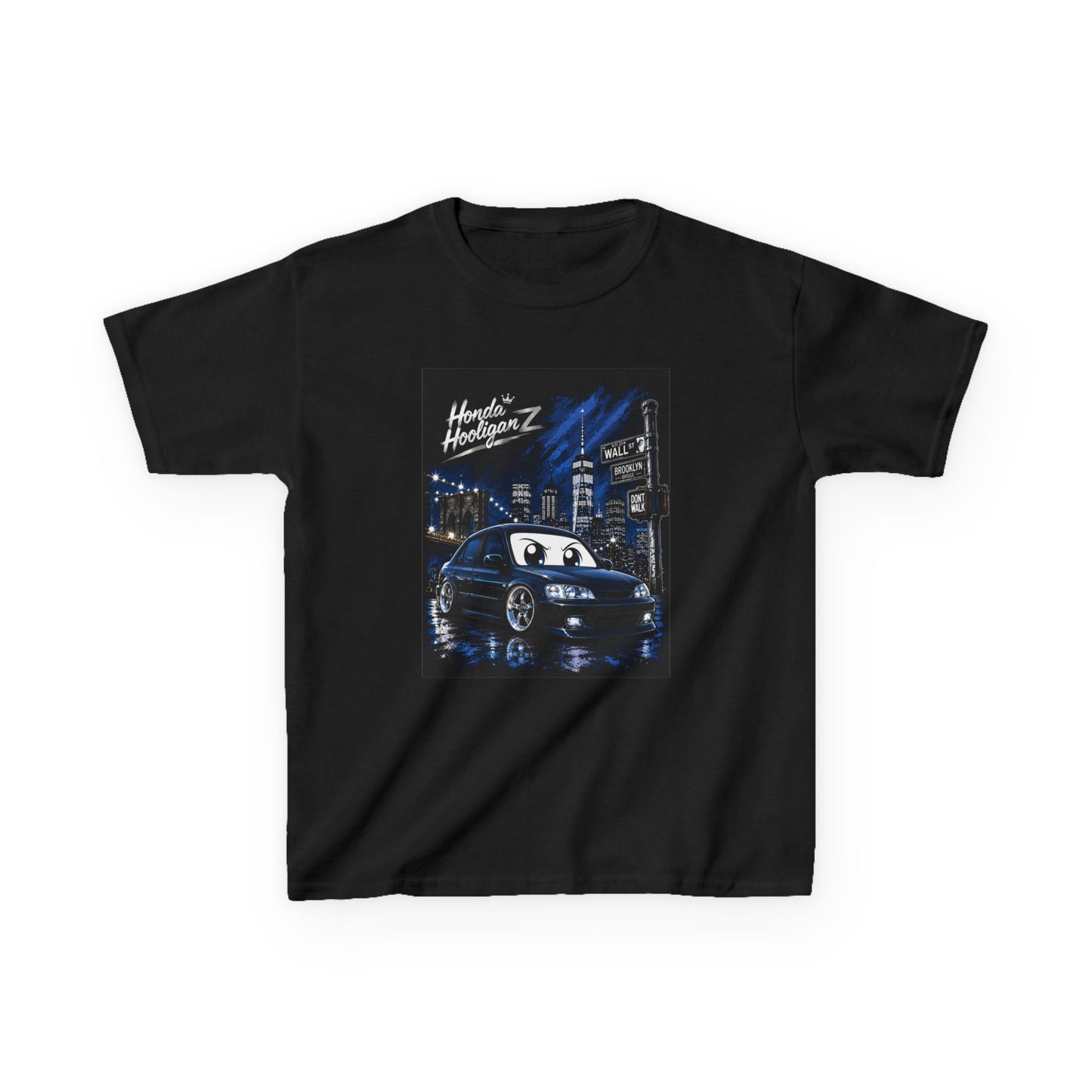 Kids Racing Car Tee — Night City „Hoonin' NightrunZ" Graphic Shirt