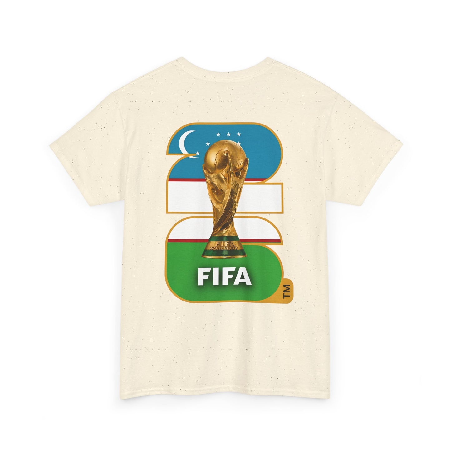 Uzbekistan 2026 FIFA World Cup Fan Edition – Front Crest & Championship Back Graphic T‑Shirt