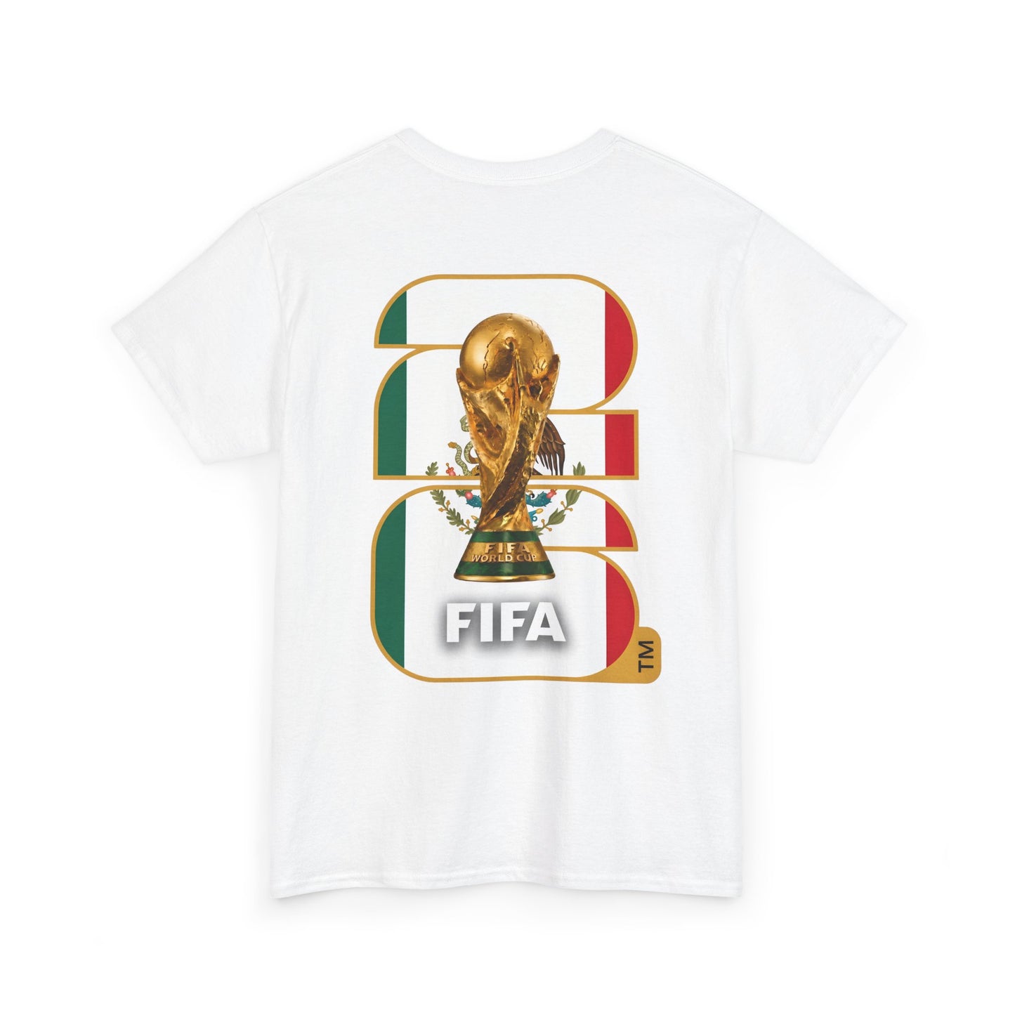 Mexico 2026 FIFA World Cup Fan Edition – Front Crest & Championship Back Graphic T-Shirt