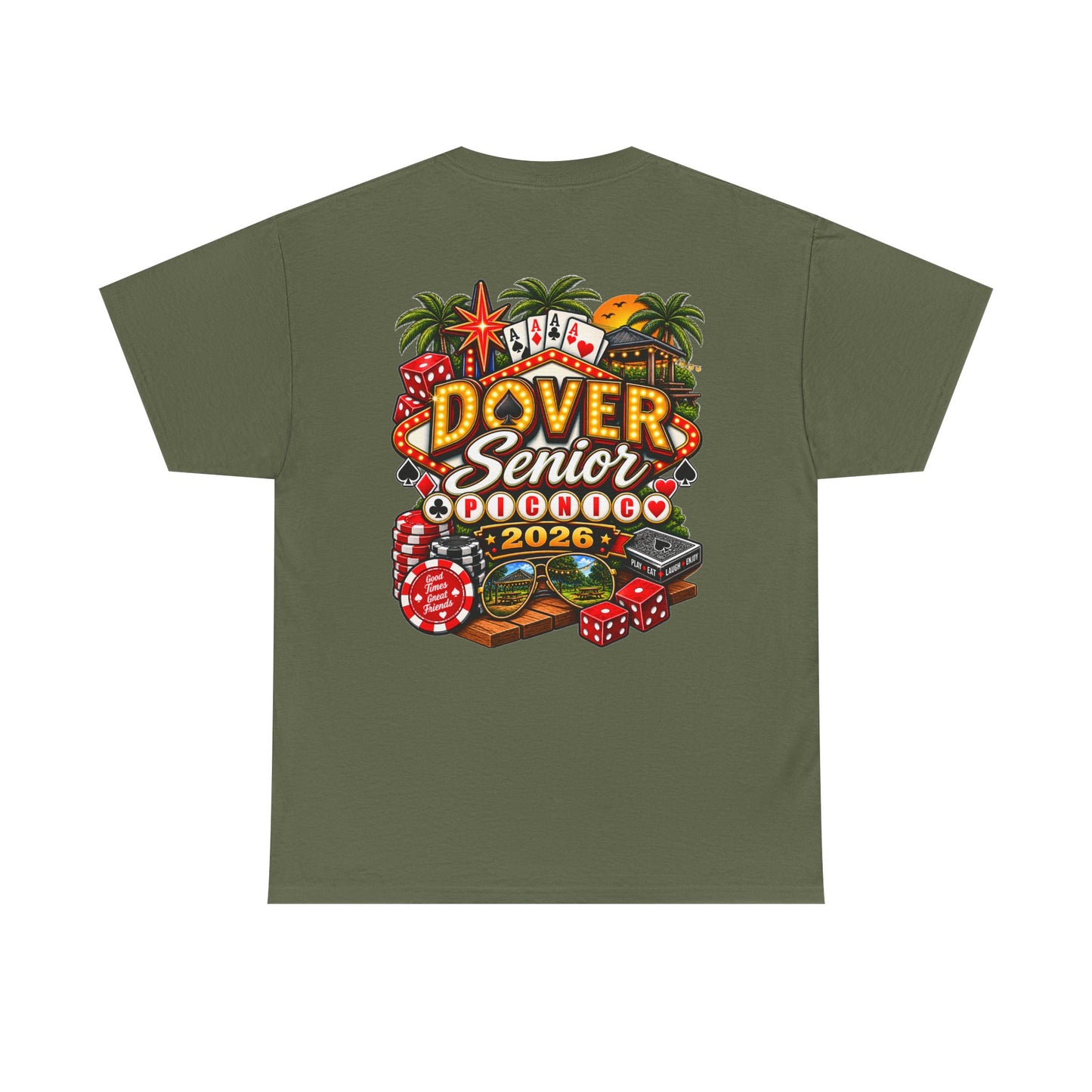 Dover Senior Picnic 2026 – Vegas Nights Casino-Inspired Event T-Shirt
