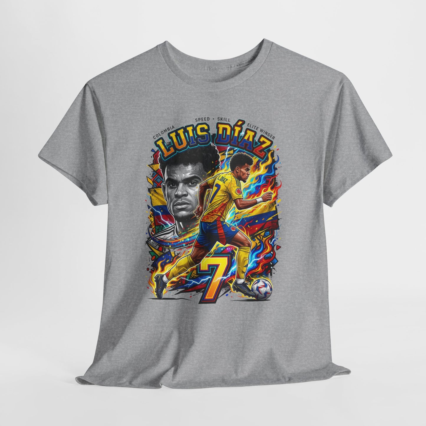 Luis Díaz #7 – Colombian Lightning T‑Shirt