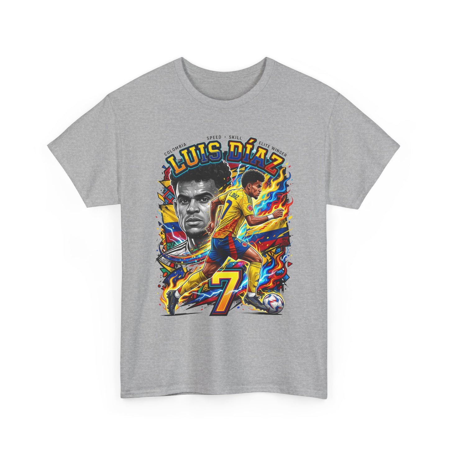 Luis Díaz #7 – Colombian Lightning T‑Shirt
