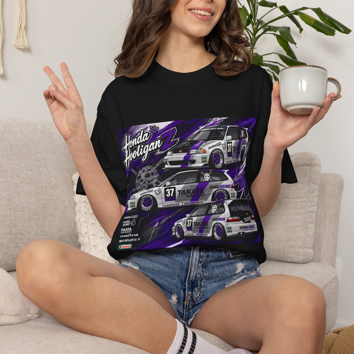 Honda HooliganZ: Purple Reign EF T‑Shirt