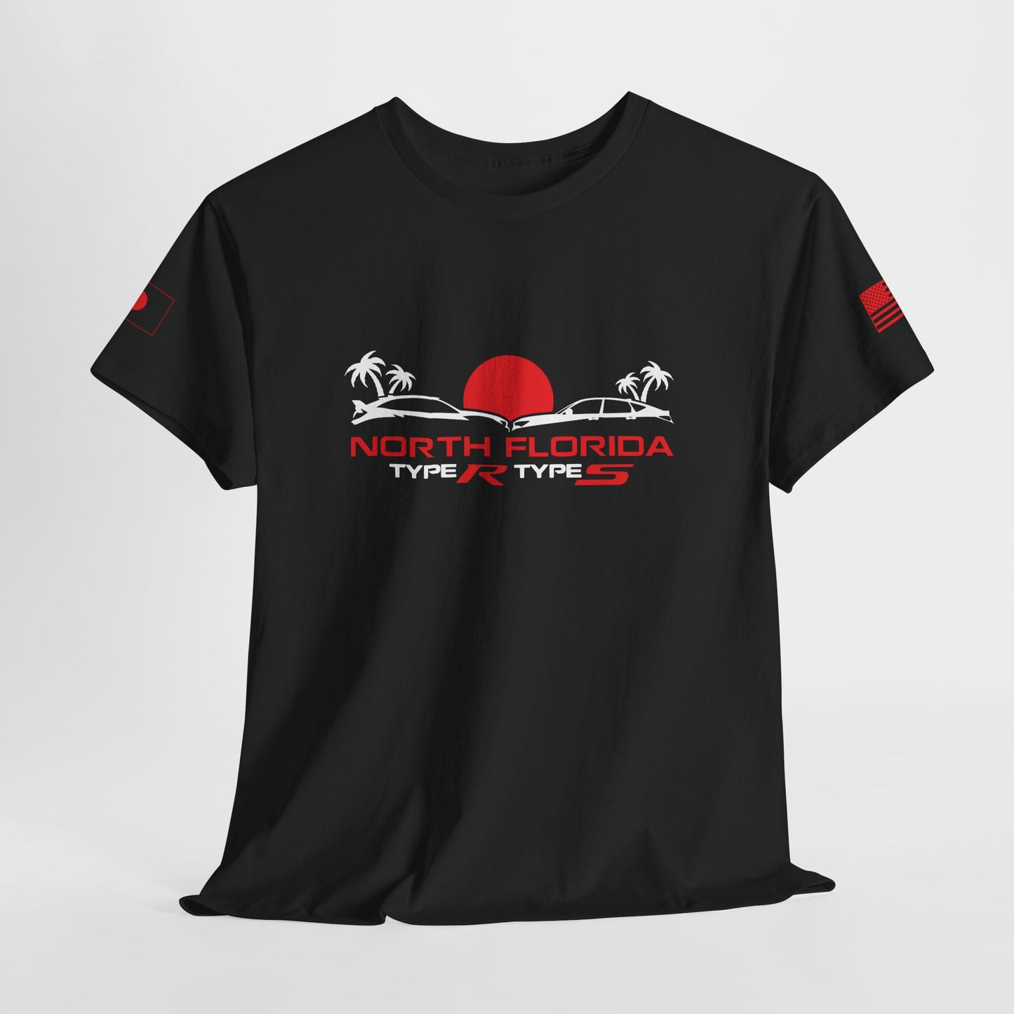 North Florida Type R Types T-Shirt — Retro Sunset Palm Beach Car Tee