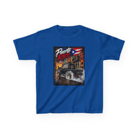 Kids T-Shirt — Puerto Rico Vintage Car Retro Travel Graphic