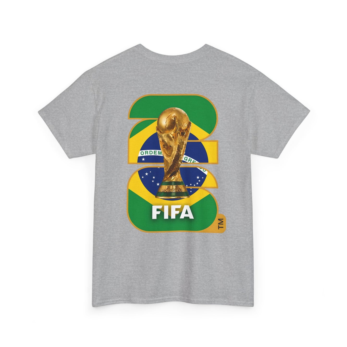 Brazil 2026 FIFA World Cup Fan Edition – Front Crest & Championship Back Graphic T‑Shirt