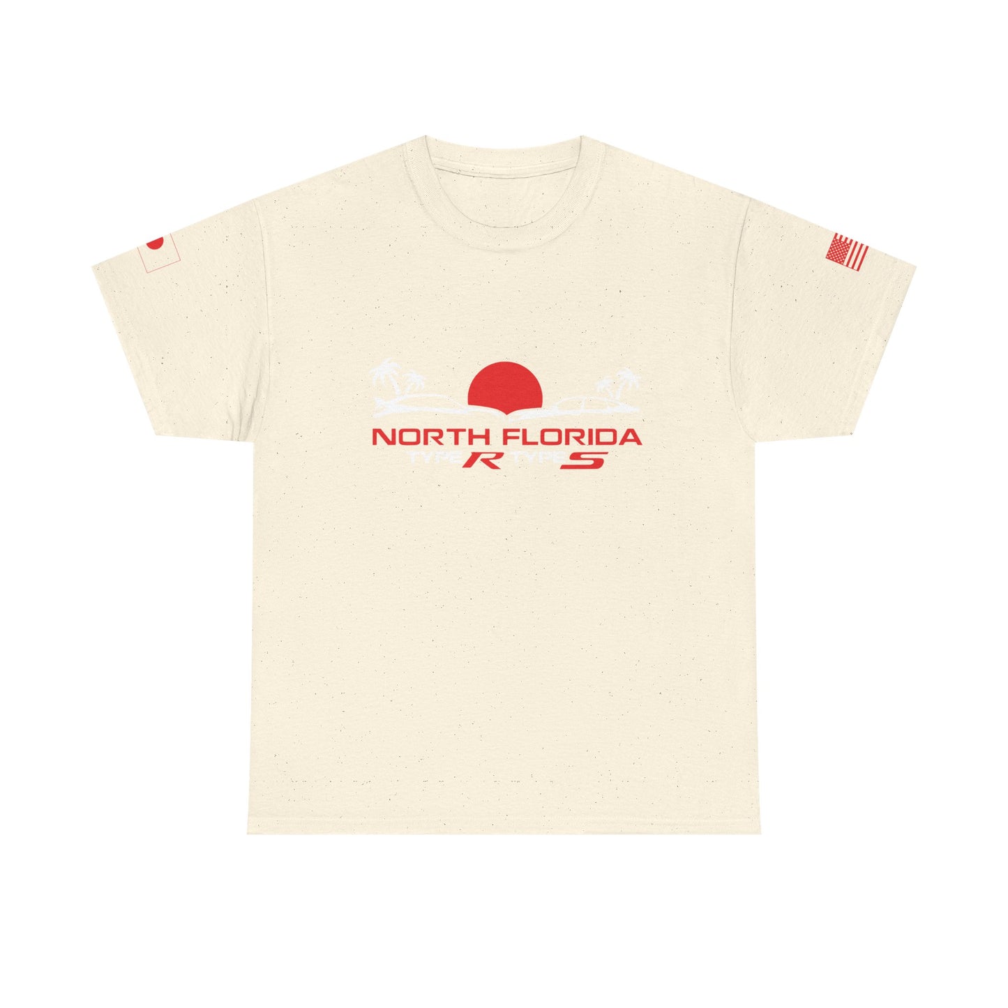 North Florida Type R Types T-Shirt — Retro Sunset Palm Beach Car Tee