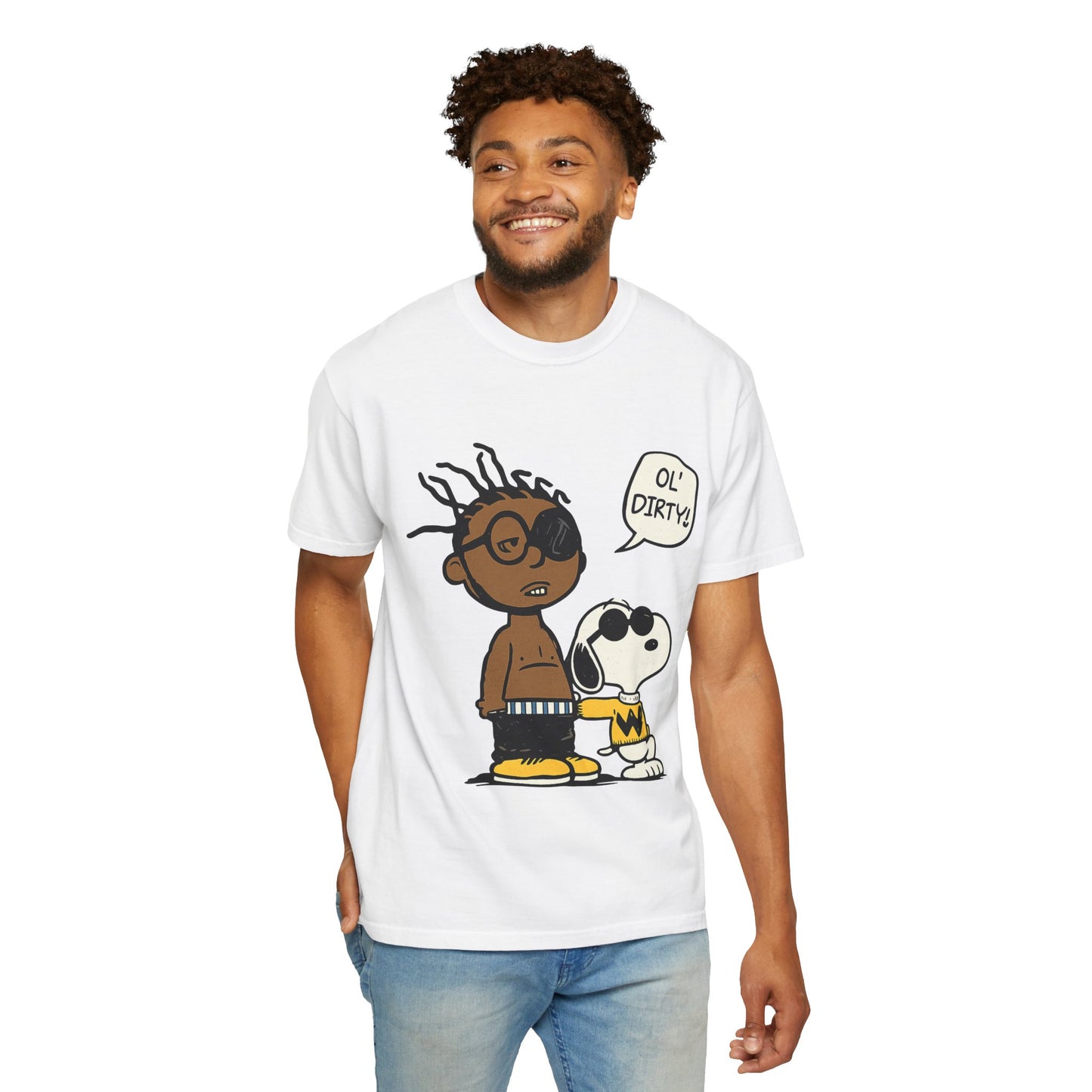 Ol' Dirty Beagle Mashup T-Shirt – Hip-Hop Inspired Cartoon Parody Streetwear Tee