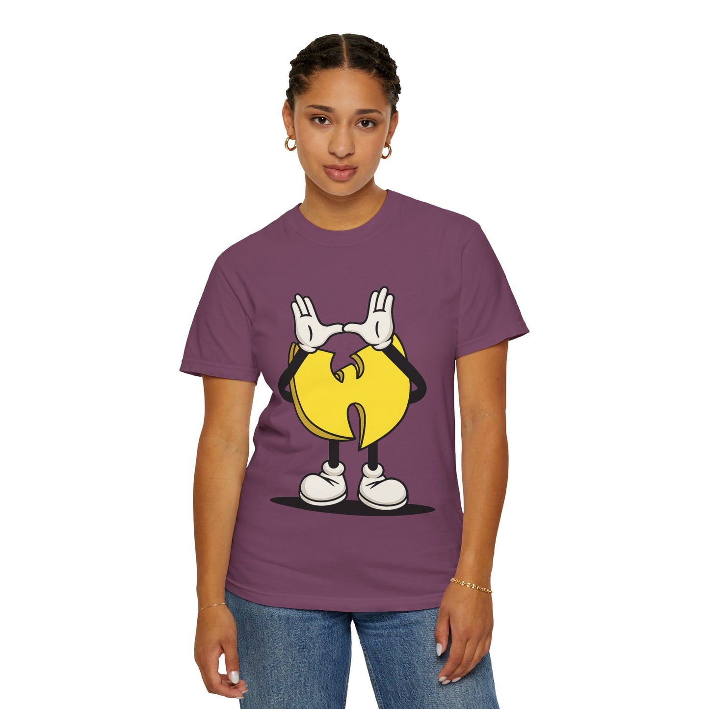 Wu-Tang Clan Inspired Cartoon "W" Hand Sign Graphic Tee